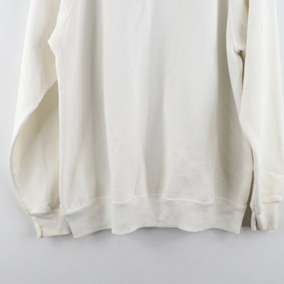 Vintage 90s Earth Day Nature Sweatshirt White USA - Picture 11 of 12